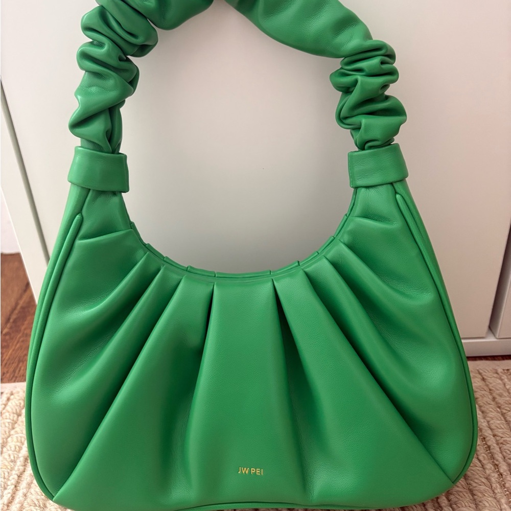 JW PEI Green Ruched Handle Shoulder Bag - Excellent Condition